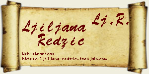 Ljiljana Redžić vizit kartica